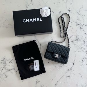 CHANEL SQUARE MINI FLAP BAG CROSSBODY